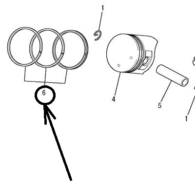Кольца поршневые комплект STD LP02022AA
