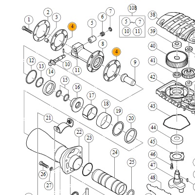 Демпфер передний 323735