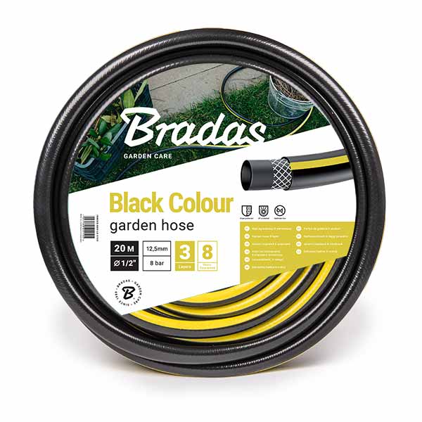 Шланг садовый из ПВХ 3/4" - 25м BRADAS BLACK COLOUR