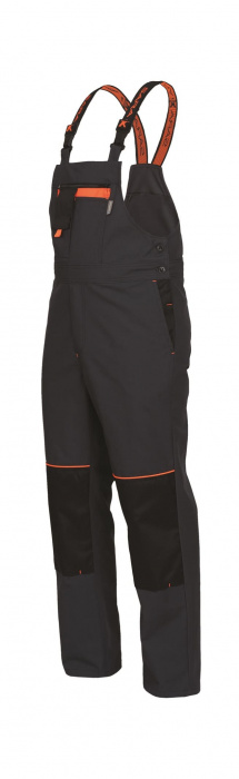 Полукомбинезон POSEJDON, 65пэ/35хб, 250г/м2, графит/оранж, L