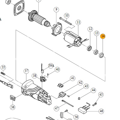 Втулка резиновая для УШМ G12SR2, G12SR3 309929