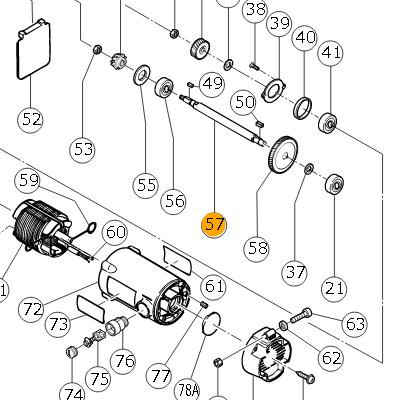 Вал привода для CM12Y 312295