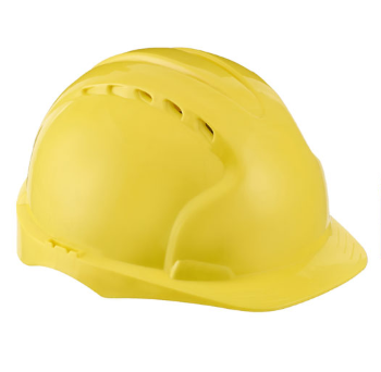 Каска защитная Эталон (с храповым механизмом), желтая