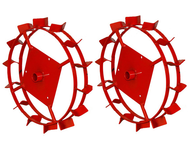 Колеса универсальные металлические КУМ 540 (красные)