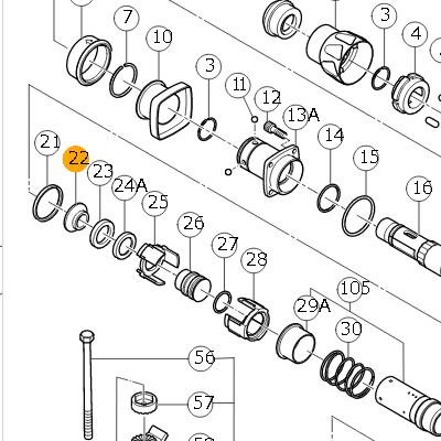 Втулка держатель ударника 320814