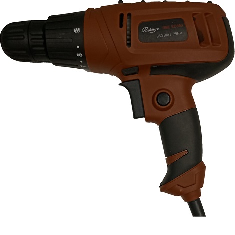 Шуруповерт сетевой Robbyx RBE ED350 патрон 10 мм, 350 Вт