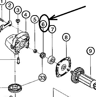 Шестерня коническая ведущая 316437