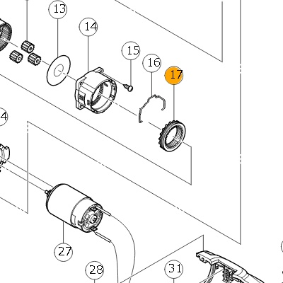 Колесо зубчатое 324351