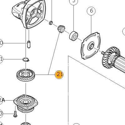 Шестерня стальная литая (комплект 2 шт) для G13SS 330699