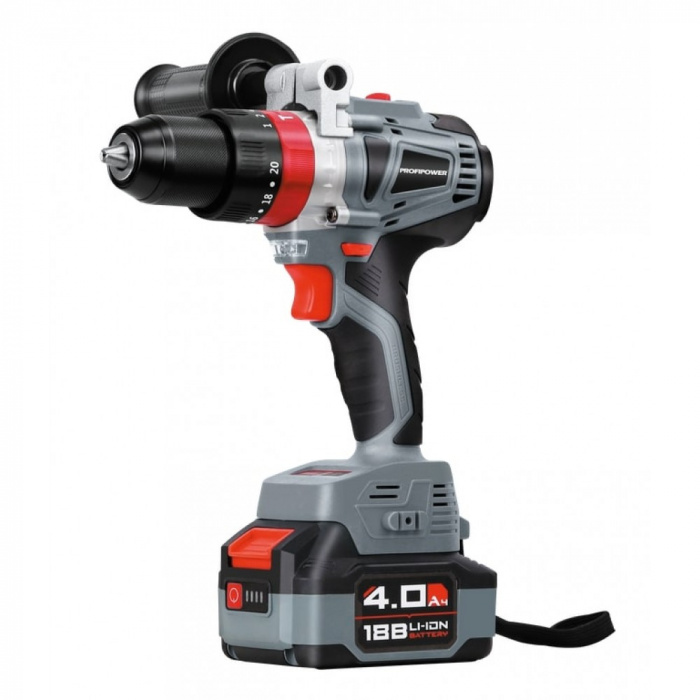 Шуруповерт аккумуляторный  бесщет.ударный  18В,MKDHP-18V