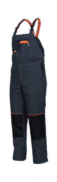 Полукомбинезон утеплен. POSEJDON, 65пэ/35хб, графит/оранж, L