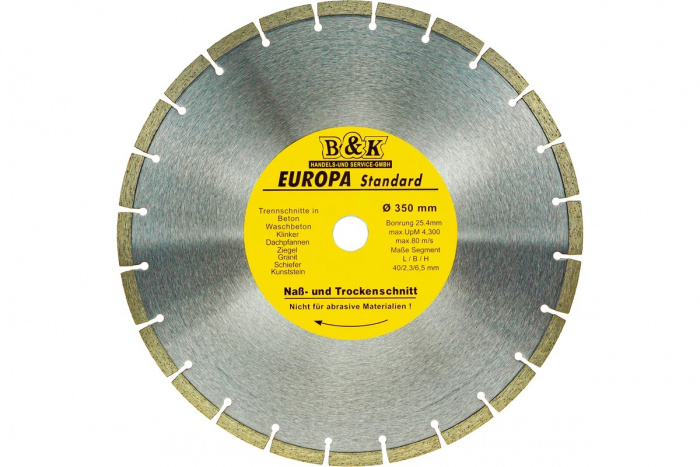 алмазный диск "Europa" сегмент 350мм*25.4