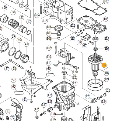Крыльчатка ротора 318918