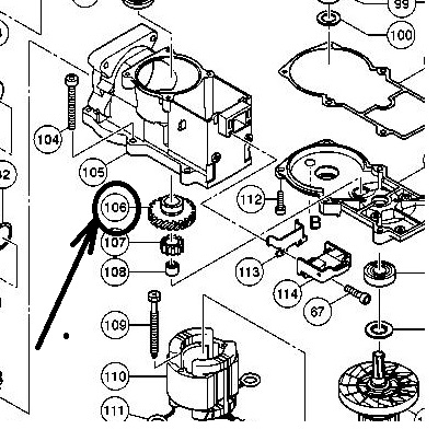 Шестерня малая стальная литая 328870