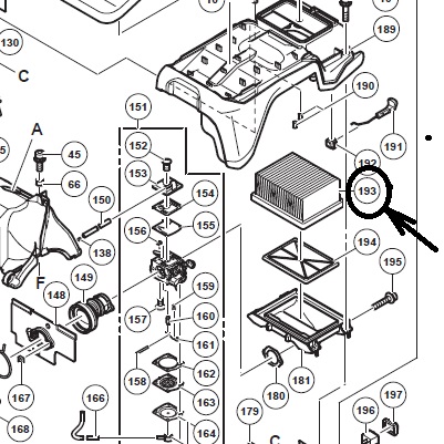 Фильтр воздушный 6699868