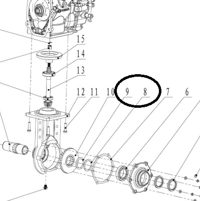 кольцо регулировочное подшипника фланца для WM1100