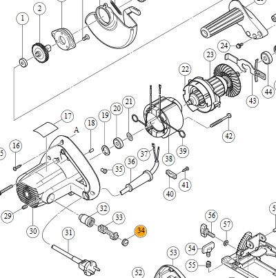 Крышка щеток угольных 935829