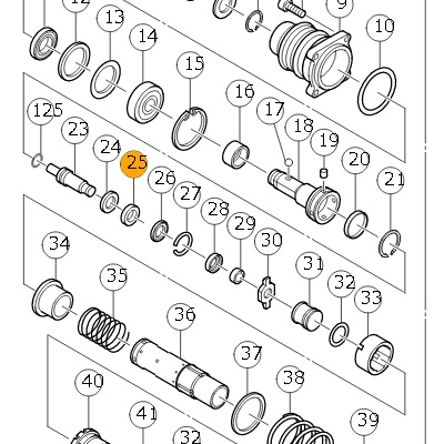 Гаситель резиновый 323060