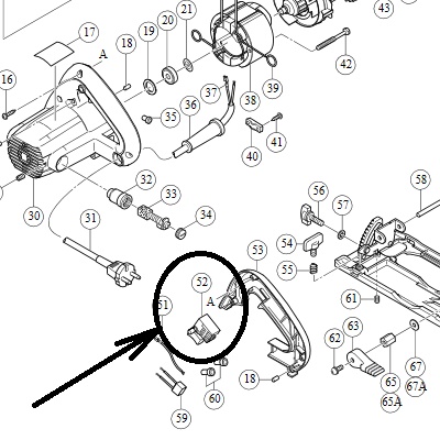 Выключатель для C6SS 331259
