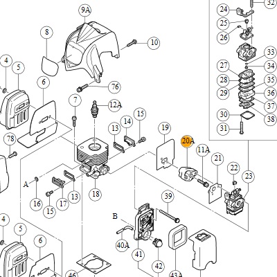 Проставка карбюратора 6698387