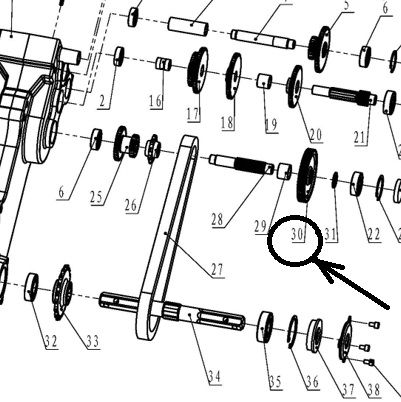 шестерня ведущая для WM900