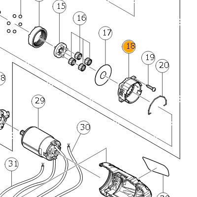 Корпус шестерни задний 337413
