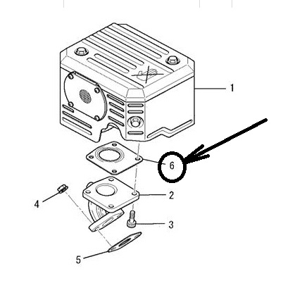 Прокладка глушителя LM70057AA