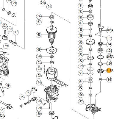 Шестерня первичная 330171
