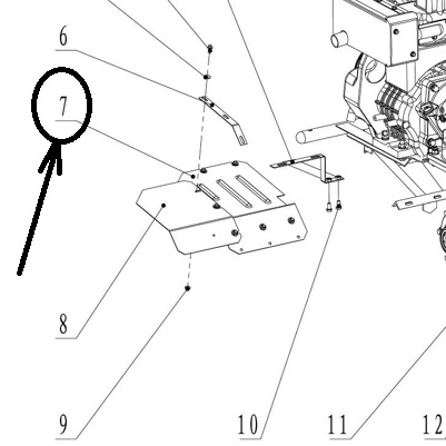крыло левое для WM1100