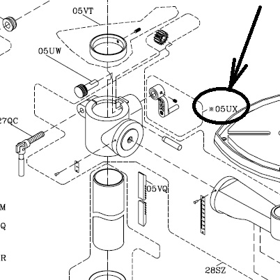 Ручка регулировки платформы 726364